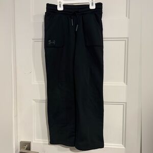 Under Armour kid boys Dark Joggers YSM Youth Small EUC